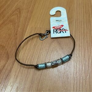NWT Roxy Beaded Surfer Vintage Y2K Anklet